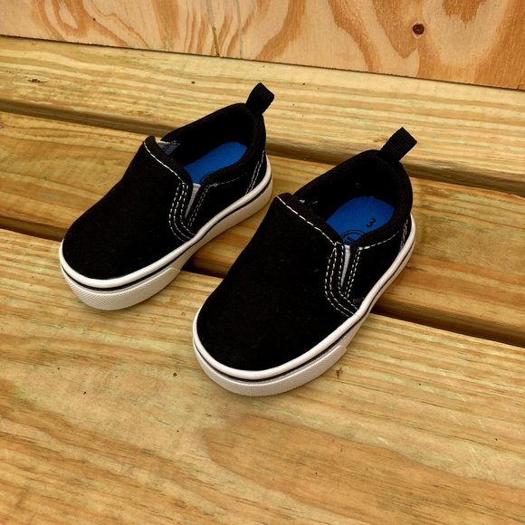 Wonder Nation Toddler Size 3 Canvas Shoes, Black - Picture 1 of 5